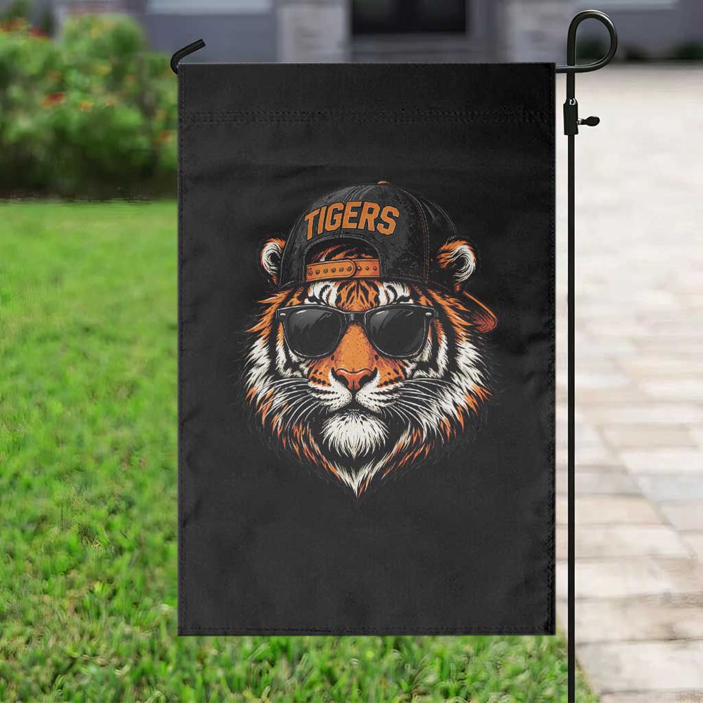 Tiger Mascot Garden Flag Vintage Sports Name Baseball Cap Sunglasses TS10 Print Your Wear