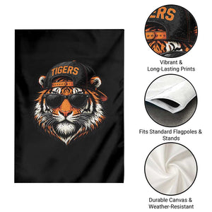 Tiger Mascot Garden Flag Vintage Sports Name Baseball Cap Sunglasses TS10 Print Your Wear