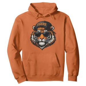 Tiger Mascot Hoodie Vintage Sports Name Baseball Cap Sunglasses TS10 Orange Print Your Wear