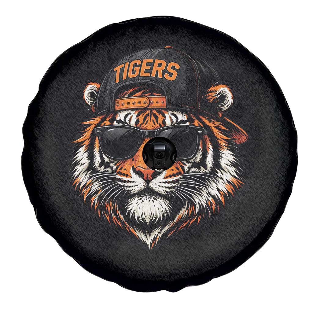 Tiger Mascot Spare Tire Cover Vintage Sports Name Baseball Cap Sunglasses TS10 Print Your Wear