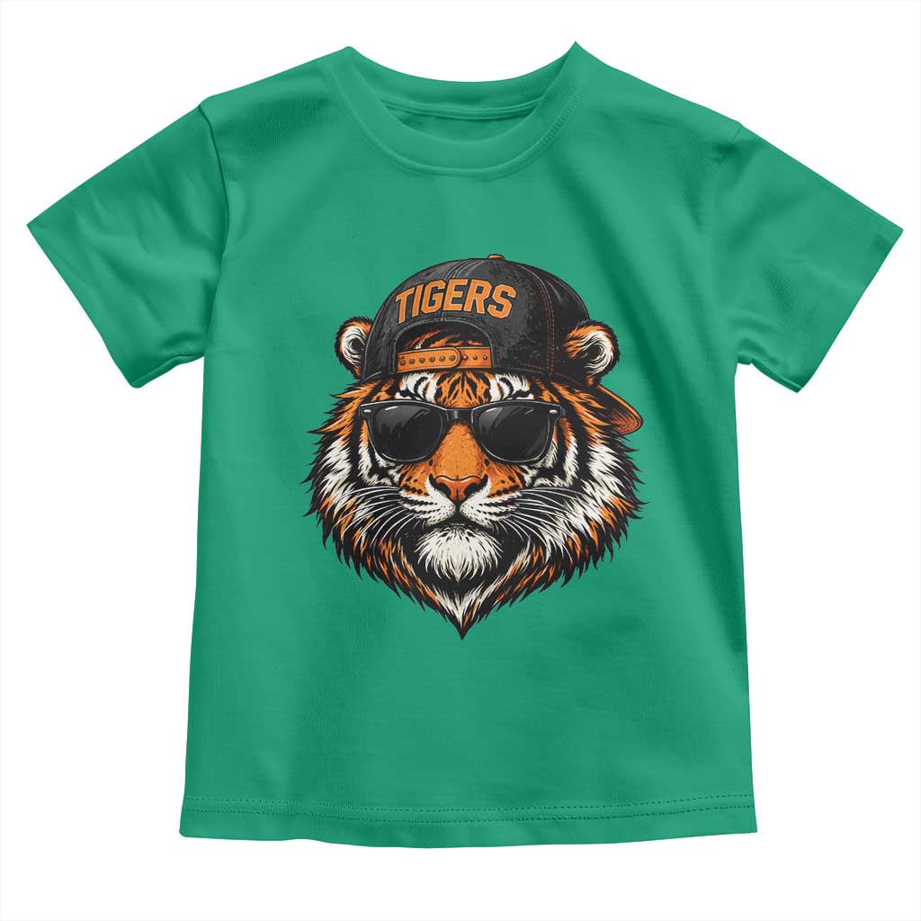 Tiger Mascot Toddler T Shirt Vintage Sports Name Baseball Cap Sunglasses TS10 Irish Green Print Your Wear