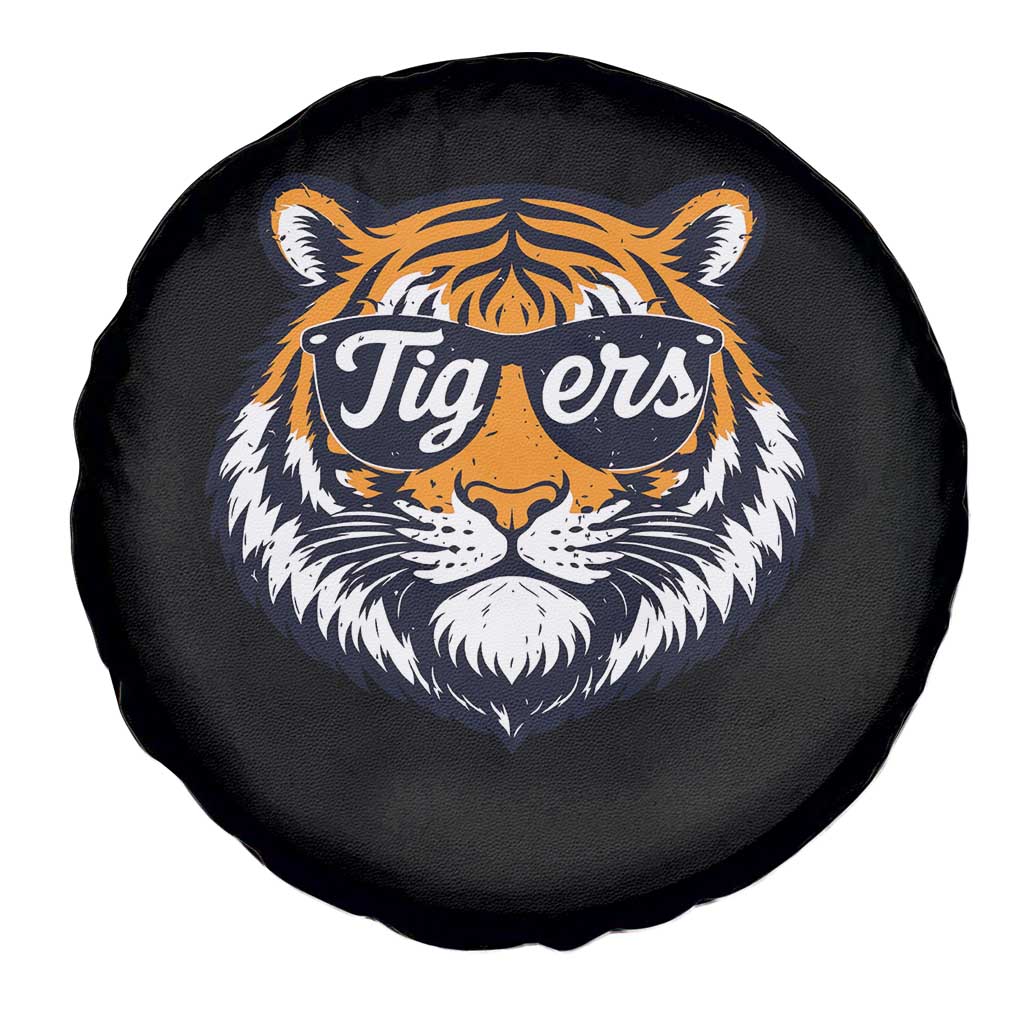 Tiger Face Spare Tire Cover Vintage Sports Name TS10 Print Your Wear