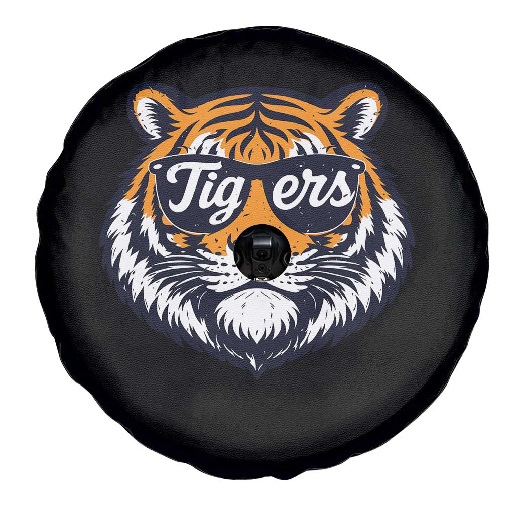 Tiger Face Spare Tire Cover Vintage Sports Name TS10 Print Your Wear
