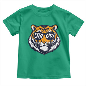 Tiger Face Toddler T Shirt Vintage Sports Name TS10 Irish Green Print Your Wear