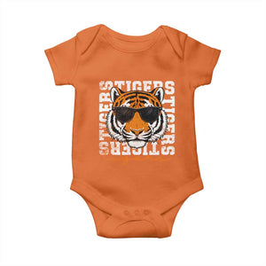 Vintage Tigers Baby Onesie Vintage Sports Inspirational Athletic Name TS10 Orange Print Your Wear