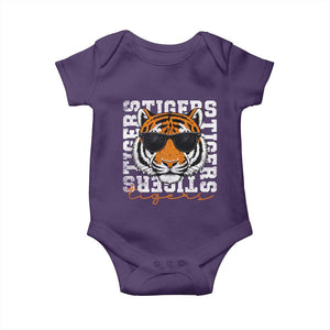 Vintage Tigers Baby Onesie Vintage Sports Inspirational Athletic Name TS10 Purple Print Your Wear