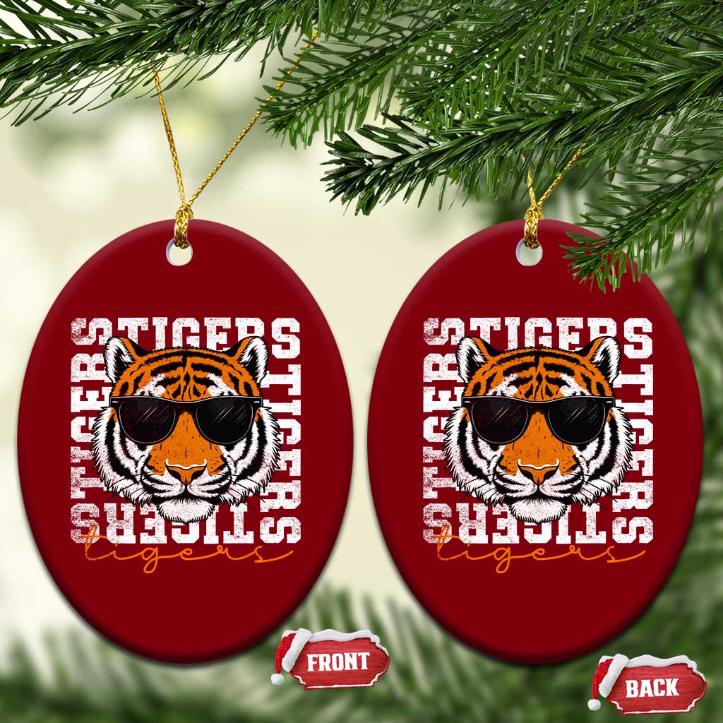 Vintage Tigers Ceramic Ornament Vintage Sports Inspirational Athletic Name TS10 Print Your Wear