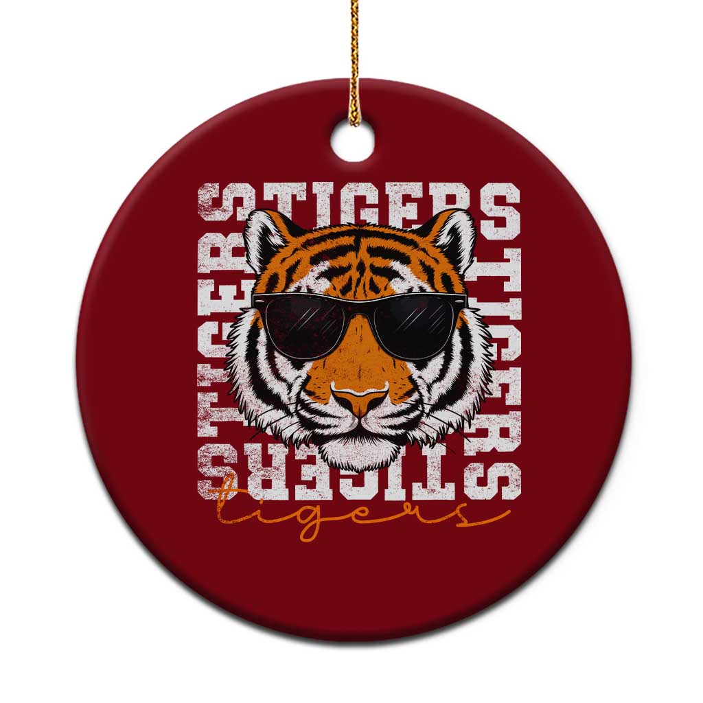 Vintage Tigers Ceramic Ornament Vintage Sports Inspirational Athletic Name TS10 1pc Red Print Your Wear
