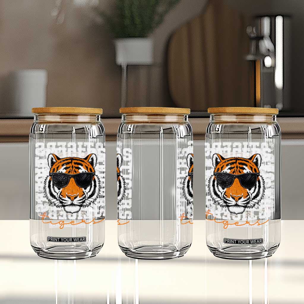 Vintage Tigers Glass Can Vintage Sports Inspirational Athletic Name TS10 Print Your Wear