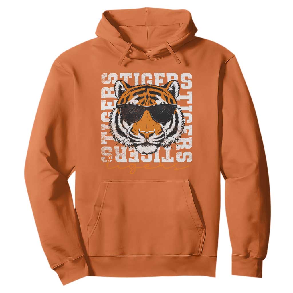 Vintage Tigers Hoodie Vintage Sports Inspirational Athletic Name TS10 Orange Print Your Wear