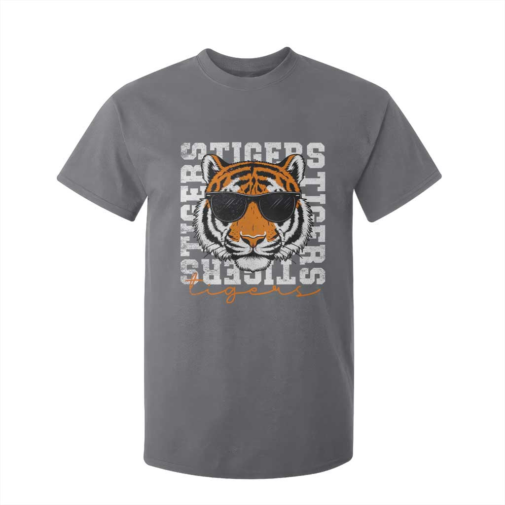 Vintage Tigers T Shirt For Kid Vintage Sports Inspirational Athletic Name TS10 Charcoal Print Your Wear