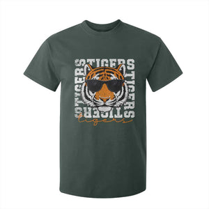 Vintage Tigers T Shirt For Kid Vintage Sports Inspirational Athletic Name TS10 Dark Forest Green Print Your Wear