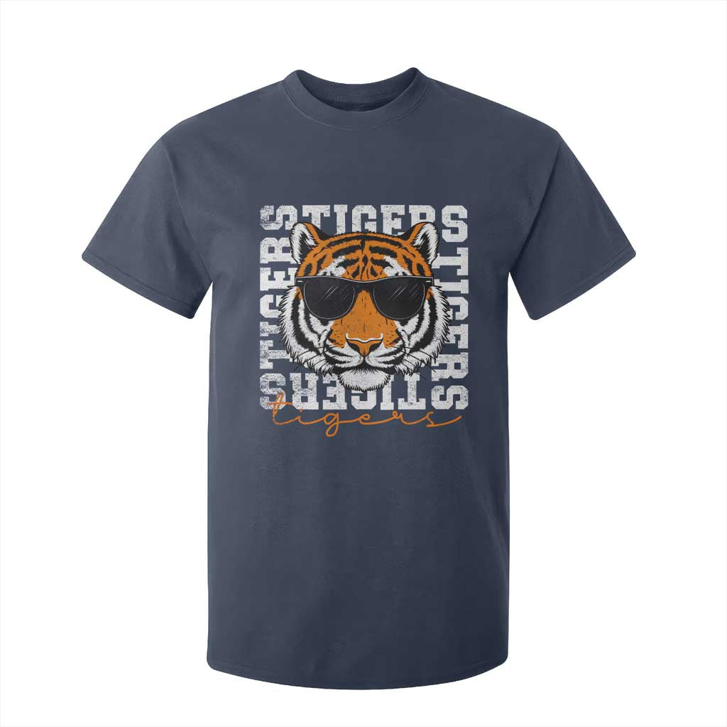 Vintage Tigers T Shirt For Kid Vintage Sports Inspirational Athletic Name TS10 Navy Print Your Wear
