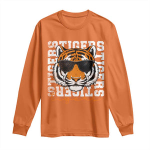 Vintage Tigers Long Sleeve Shirt Vintage Sports Inspirational Athletic Name TS10 Orange Print Your Wear