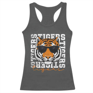 Vintage Tigers Racerback Tank Top Vintage Sports Inspirational Athletic Name TS10 Dark Heather Print Your Wear