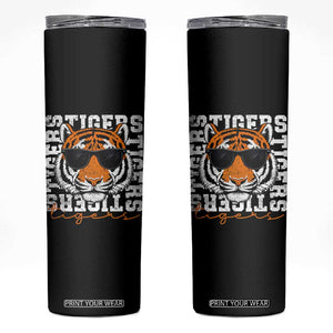 Vintage Tigers Skinny Tumbler Vintage Sports Inspirational Athletic Name TS10 Black Print Your Wear