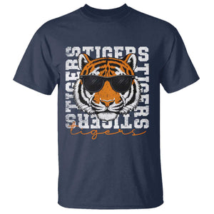 Vintage Tigers T Shirt Vintage Sports Inspirational Athletic Name TS10 Navy Print Your Wear