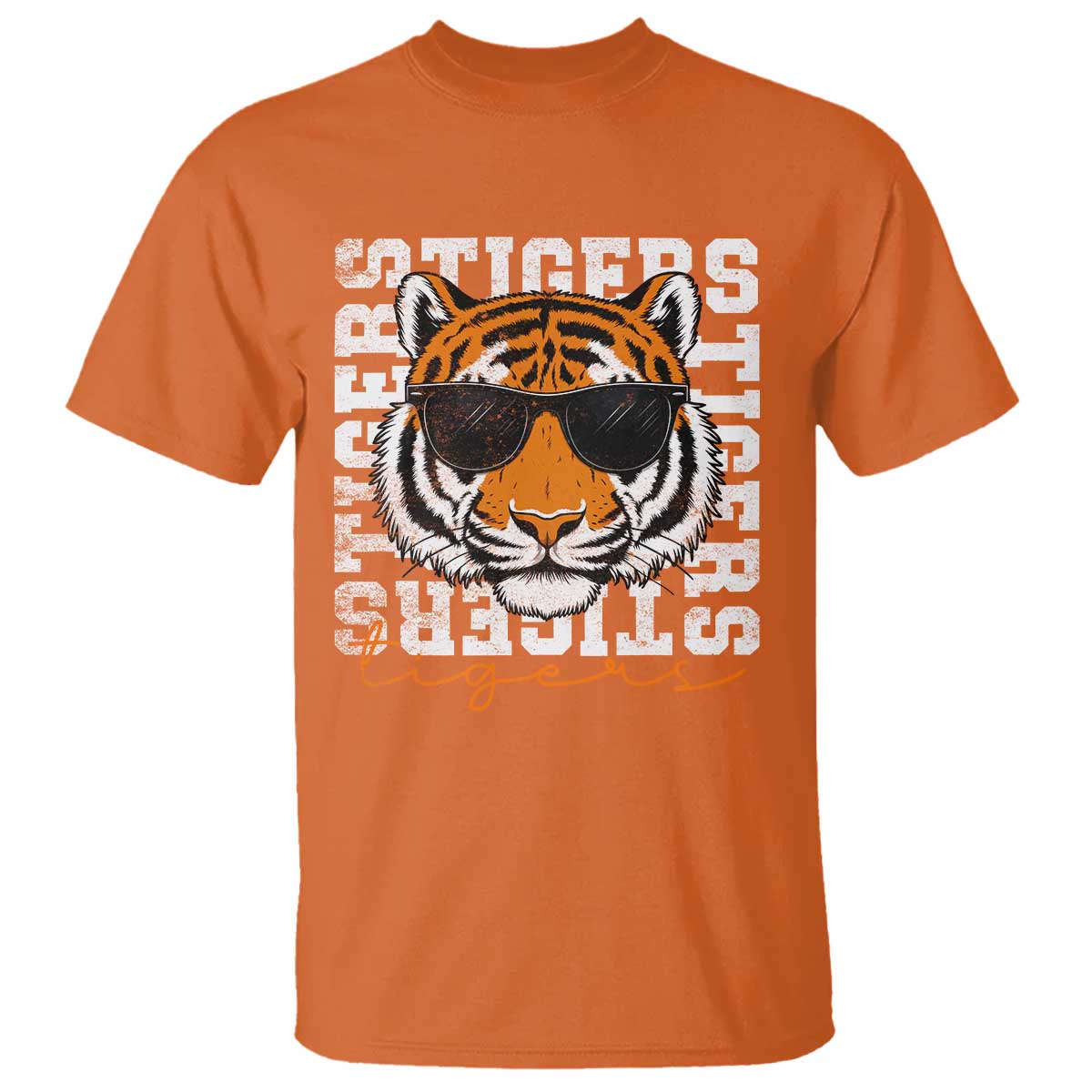 Vintage Tigers T Shirt Vintage Sports Inspirational Athletic Name TS10 Orange Print Your Wear