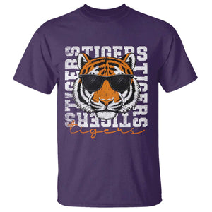 Vintage Tigers T Shirt Vintage Sports Inspirational Athletic Name TS10 Purple Print Your Wear