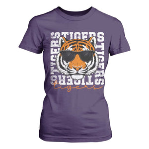 Vintage Tigers T Shirt For Women Vintage Sports Inspirational Athletic Name TS10 Purple Print Your Wear