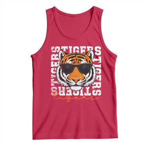 Vintage Tigers Tank Top Vintage Sports Inspirational Athletic Name TS10 Red Print Your Wear