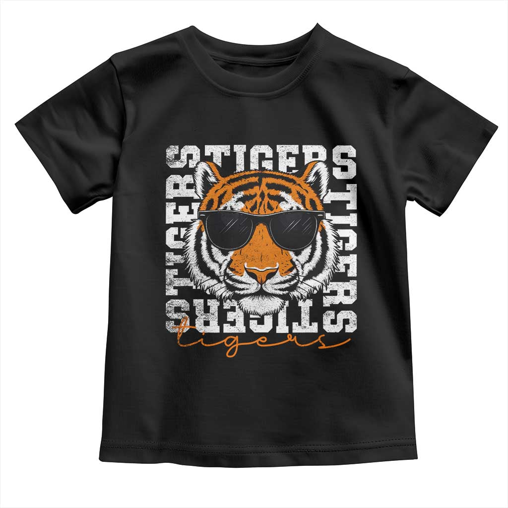 Vintage Tigers Toddler T Shirt Vintage Sports Inspirational Athletic Name TS10 Black Print Your Wear