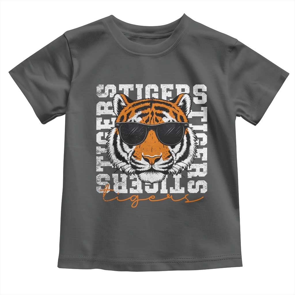 Vintage Tigers Toddler T Shirt Vintage Sports Inspirational Athletic Name TS10 Dark Heather Print Your Wear