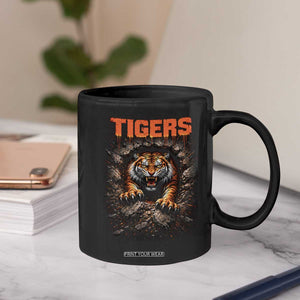 Tiger Sports Name Coffee Mug Vintage Distressed Baseball Fans TS10 Print Your Wear