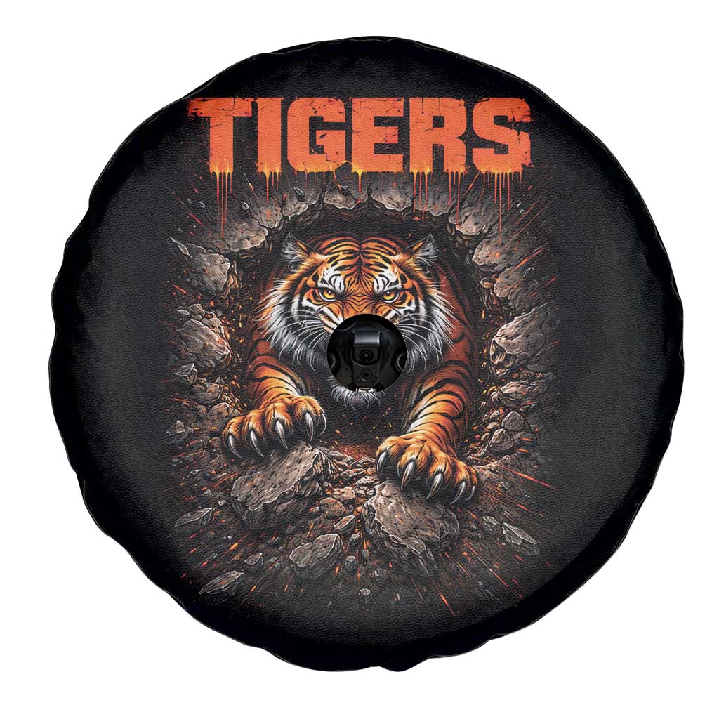 Tiger Sports Name Spare Tire Cover Vintage Distressed Baseball Fans TS10 Print Your Wear