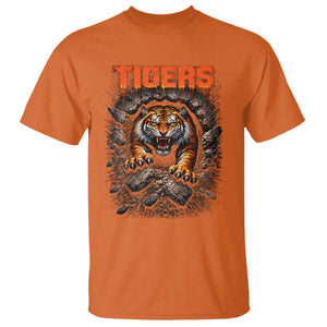 Tiger Sports Name T Shirt Vintage Distressed Baseball Fans TS10 Orange Print Your Wear