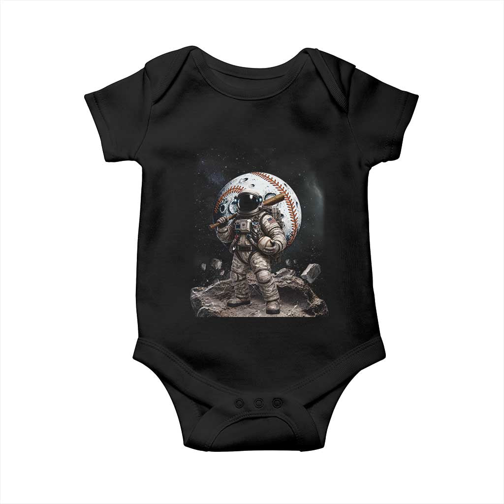 Astronaut Baseball Player Baby Onesie Distressed Houston Clutch City Sports Fans TS10 Black Print Your Wear
