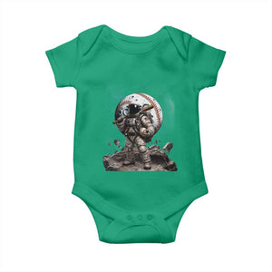 Astronaut Baseball Player Baby Onesie Distressed Houston Clutch City Sports Fans TS10 Irish Green Print Your Wear