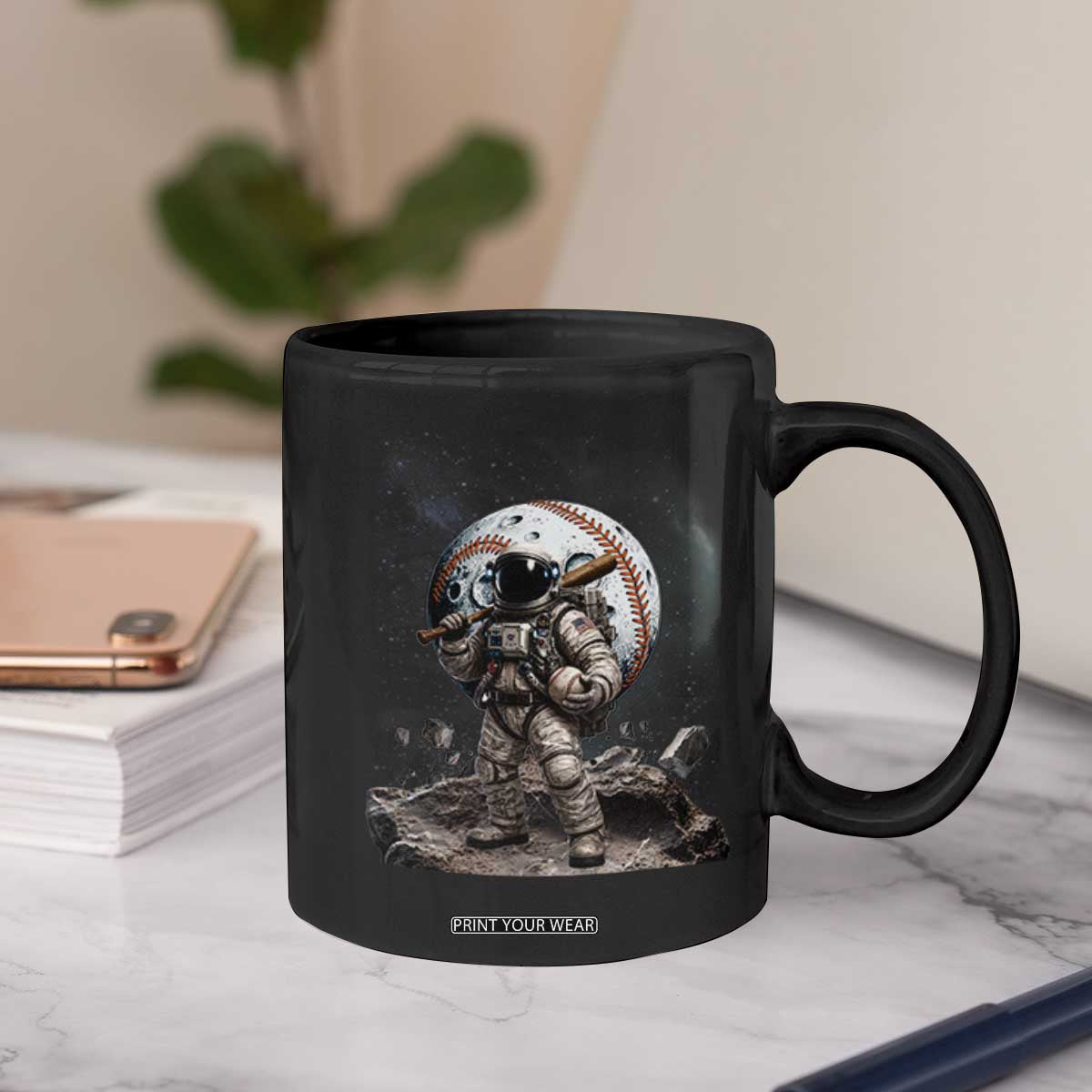 Astronaut Baseball Player Coffee Mug Distressed Houston Clutch City Sports Fans TS10 Print Your Wear