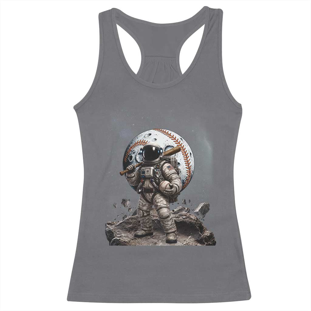 Astronaut Baseball Player Racerback Tank Top Distressed Houston Clutch City Sports Fans TS10 Charcoal Print Your Wear