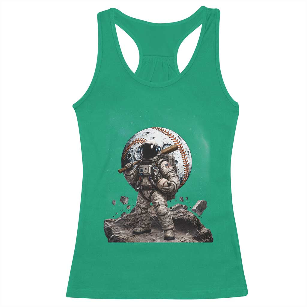 Astronaut Baseball Player Racerback Tank Top Distressed Houston Clutch City Sports Fans TS10 Irish Green Print Your Wear