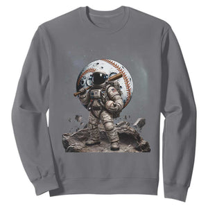 Astronaut Baseball Player Sweatshirt Distressed Houston Clutch City Sports Fans TS10 Charcoal Print Your Wear
