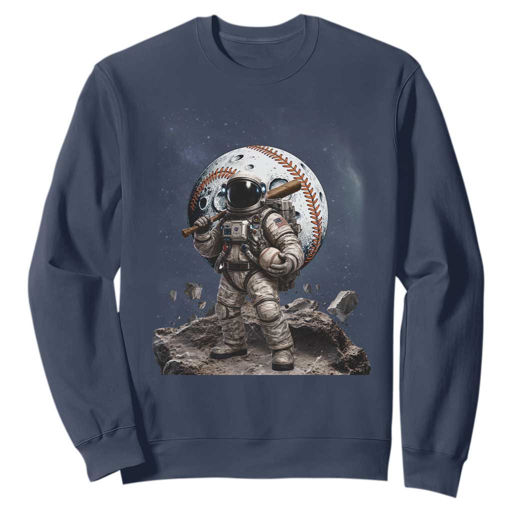 Astronaut Baseball Player Sweatshirt Distressed Houston Clutch City Sports Fans TS10 Navy Print Your Wear