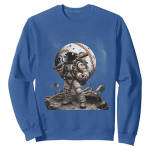 Astronaut Baseball Player Sweatshirt Distressed Houston Clutch City Sports Fans TS10 Royal Blue Print Your Wear