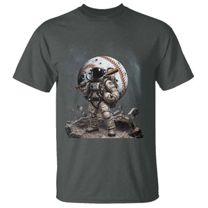 Astronaut Baseball Player T Shirt Distressed Houston Clutch City Sports Fans TS10 Dark Heather Print Your Wear