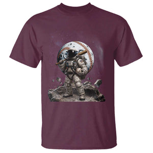 Astronaut Baseball Player T Shirt Distressed Houston Clutch City Sports Fans TS10 Maroon Print Your Wear