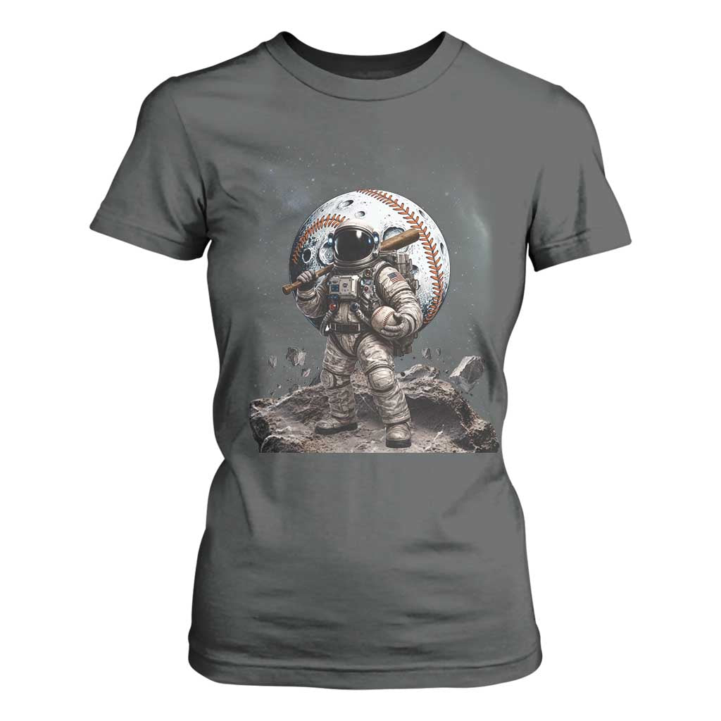 Astronaut Baseball Player T Shirt For Women Distressed Houston Clutch City Sports Fans TS10 Dark Heather Print Your Wear