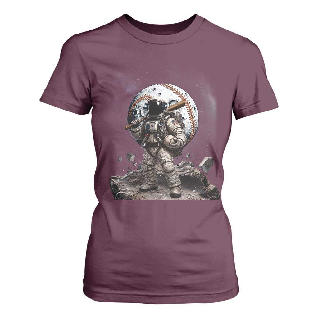 Astronaut Baseball Player T Shirt For Women Distressed Houston Clutch City Sports Fans TS10 Maroon Print Your Wear