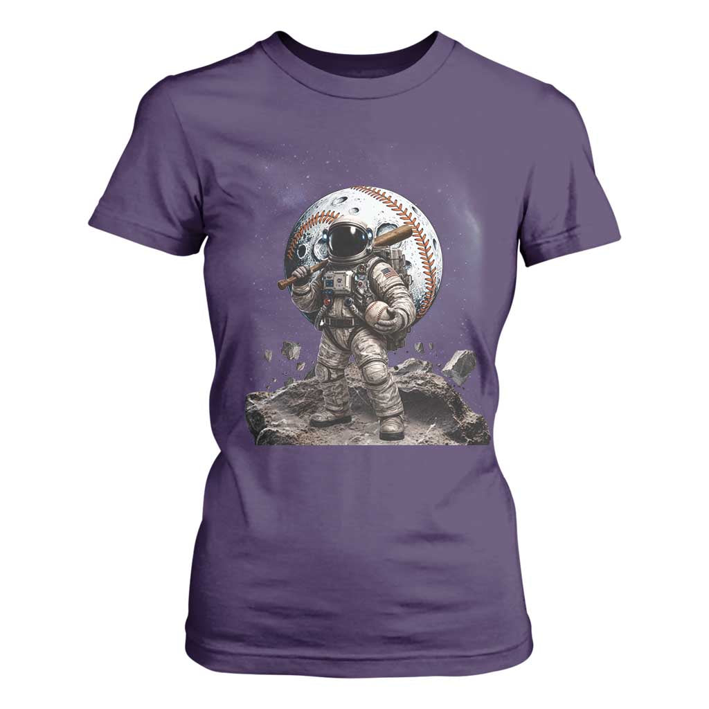 Astronaut Baseball Player T Shirt For Women Distressed Houston Clutch City Sports Fans TS10 Purple Print Your Wear
