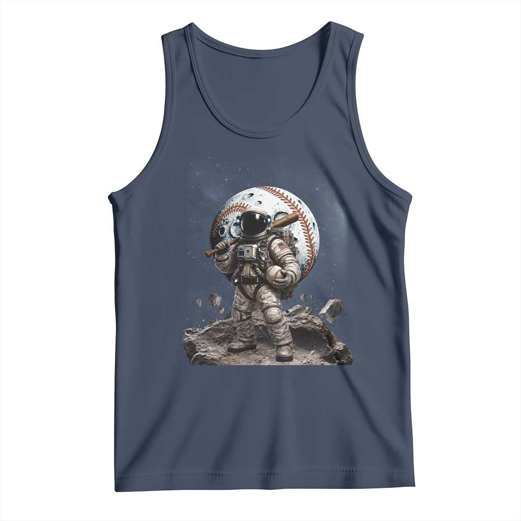 Astronaut Baseball Player Tank Top Distressed Houston Clutch City Sports Fans TS10 Navy Print Your Wear