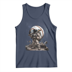 Astronaut Baseball Player Tank Top Distressed Houston Clutch City Sports Fans TS10 Navy Print Your Wear