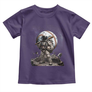 Astronaut Baseball Player Toddler T Shirt Distressed Houston Clutch City Sports Fans TS10 Purple Print Your Wear