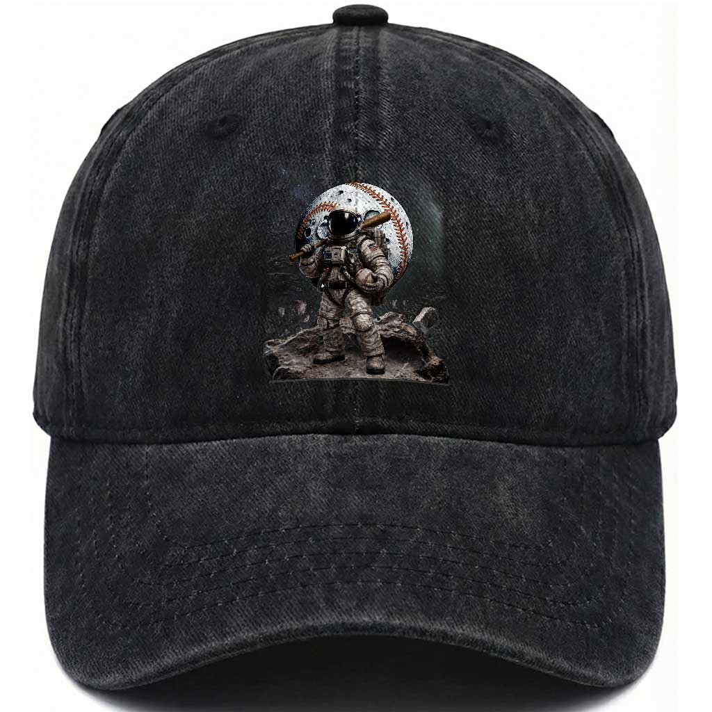 Astronaut Baseball Player Washed Cotton Baseball Cap Distressed Houston Clutch City Sports Fans TS10 Print Your Wear