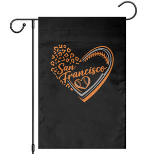San Francisco Garden Flag SF Leopard Heart US State Baseball Fan Team Spirit TS10 Black Print Your Wear