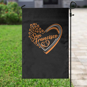 San Francisco Garden Flag SF Leopard Heart US State Baseball Fan Team Spirit TS10 Print Your Wear