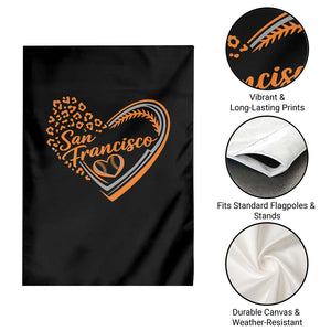 San Francisco Garden Flag SF Leopard Heart US State Baseball Fan Team Spirit TS10 Print Your Wear